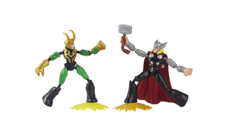 Set figurine Avengers, Bend and Flex - Thor vs Loki