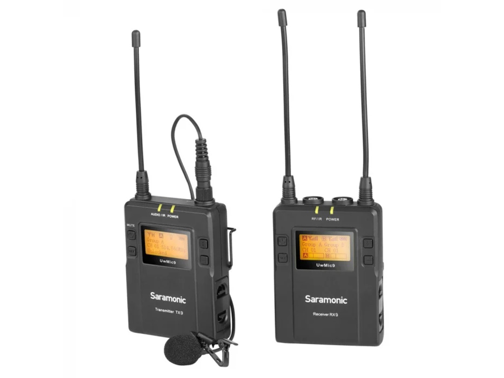 Set microfon wireless Saramonic UwMic9 Kit1Lavaliera Omni, 5114-596MHz, up to 8 mic. - 1 | YEO
