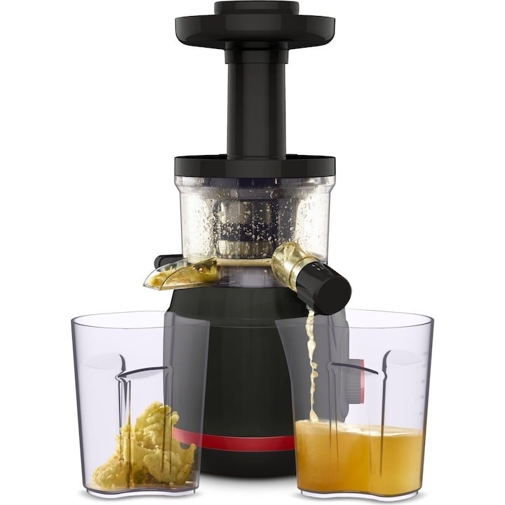 Storcator de fructe si legume Tefal ZC150838 Juiceo, 150 W, 80 Rpm, presare la rece, 1 filtru, Rosu/Negru - 3 | YEO