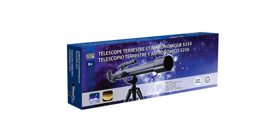 Telescop ScienceTech 525X, Terestru si Astronomic, Negru, Aguu