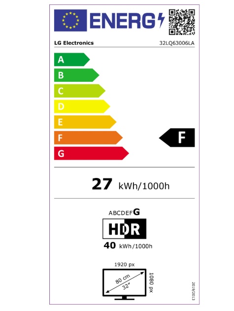 Televizor LG LED 32LQ63006LA, 80 cm, Smart, Full HD, Clasa F