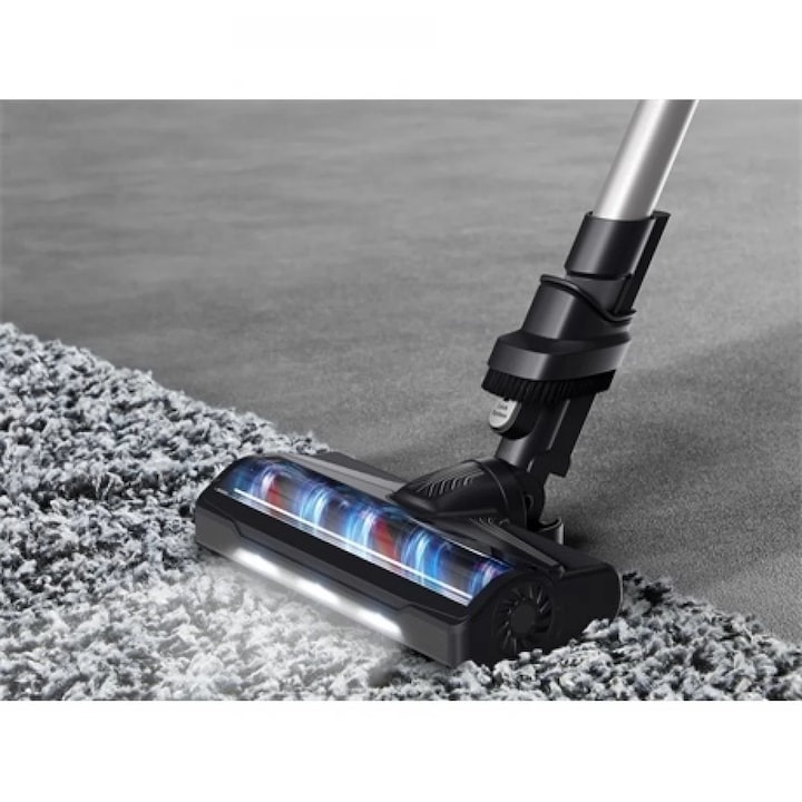 Aspirator vertical Rowenta X-Pert 7.60 RH6A35WO, 140 W, 0.44 l, Autonomie 45 min, Tehnologie ciclonica, Negru/Violet - 1 | YEO