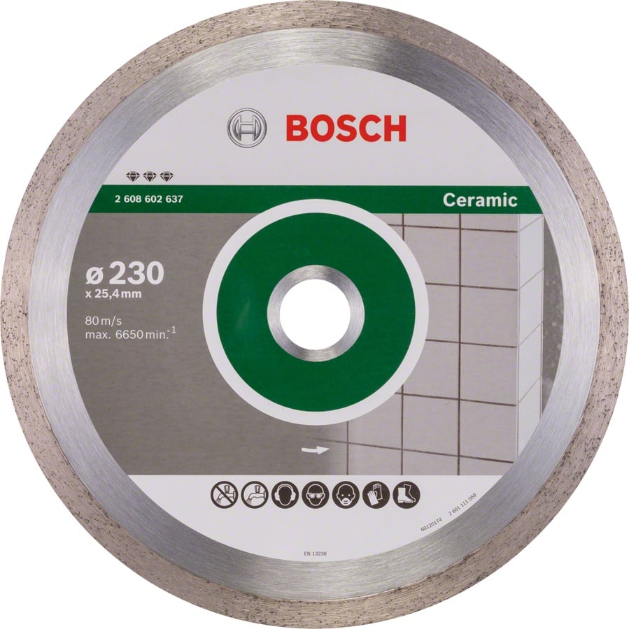 Bosch Disc diamantat Best pentru ceramica 230x25.40x2.4mm