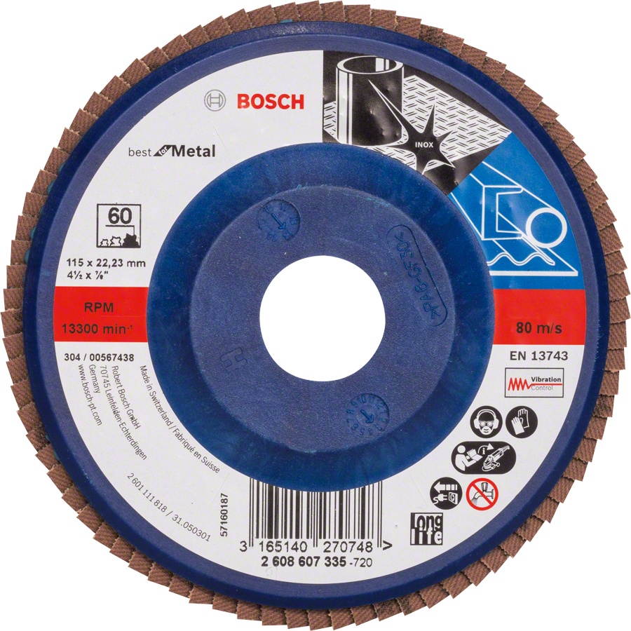 Bosch Disc evantai BMT R 60/115x22.23mm