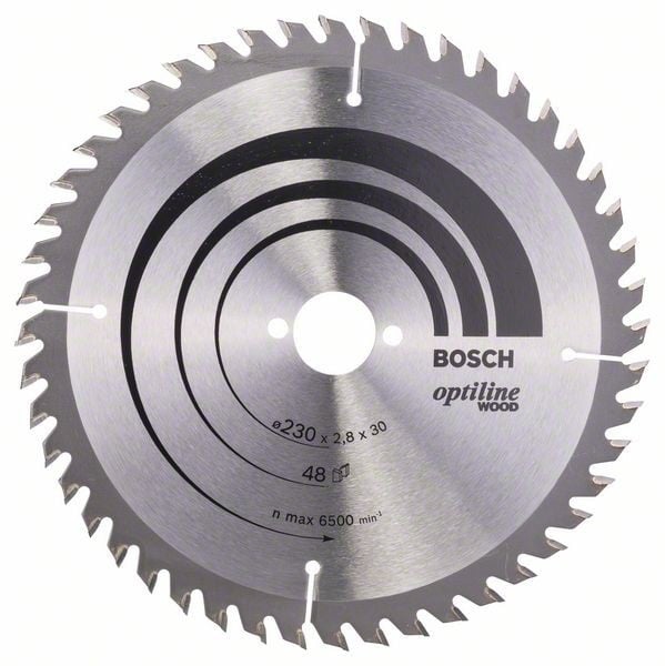 Bosch Panza ferastrau circular Optiline Wood, 230x30x2.8mm, 48T - 1 | YEO