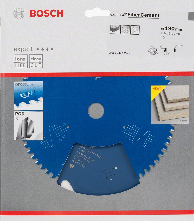Bosch Panza fierastrau circular Expert for Fiber Cement, 190x30x2.2mm, 4T, - 1 | YEO