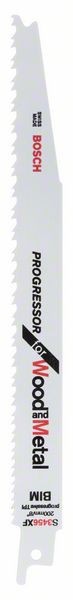 Bosch Set 5 panze fierastrau sabie S 3456 XF Progressor for Wood and Metal, 200mm