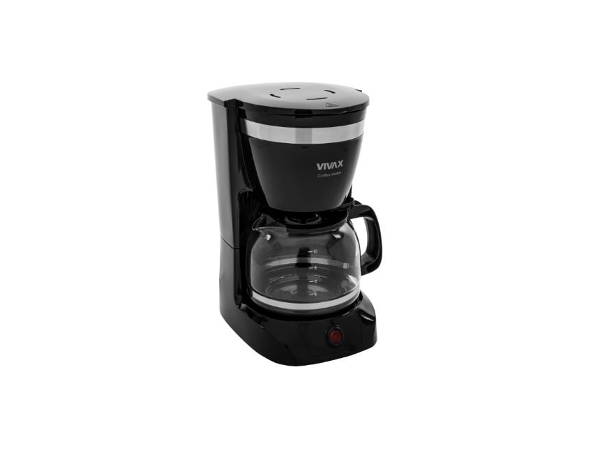 Cafetiera VIVAX CM-08126F, 800W, 1.2 L, functie antipicurare, mentinere temperatura, filtru detasabil, Negru