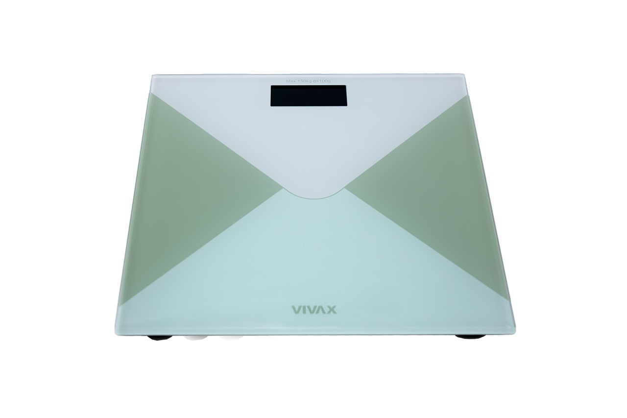 Cantar pentru baie Vivax PS-156WG, 150 Kg, Sticla Verde/Alba - 1 | YEO