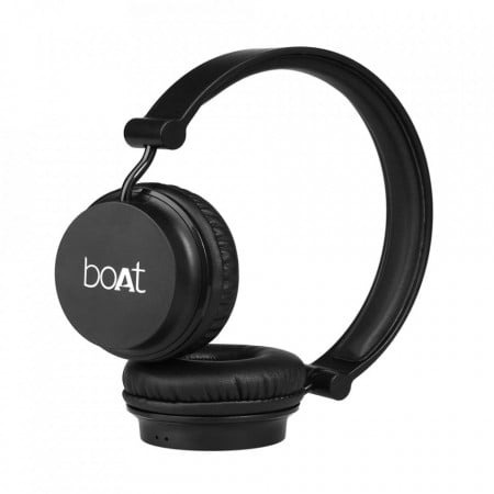 Casti Audio On Ear boAt Rockerz 400, Bluetooth 5.0, Autonomie 10 ore, Pliabile, Microfon, Negru