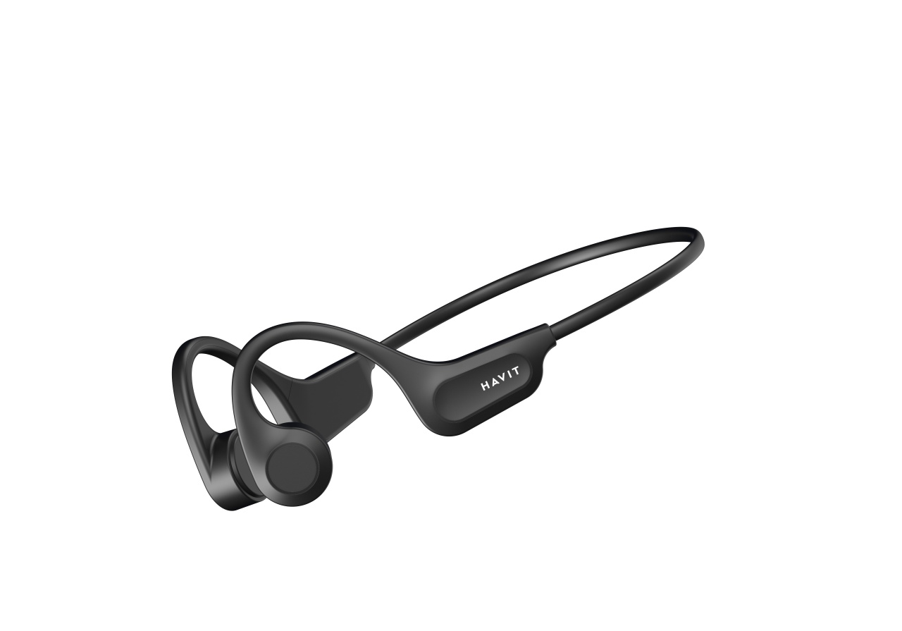 Casti wireless HAVIT E531BT Neckband Conductie osoasa, Negru - 1 | YEO
