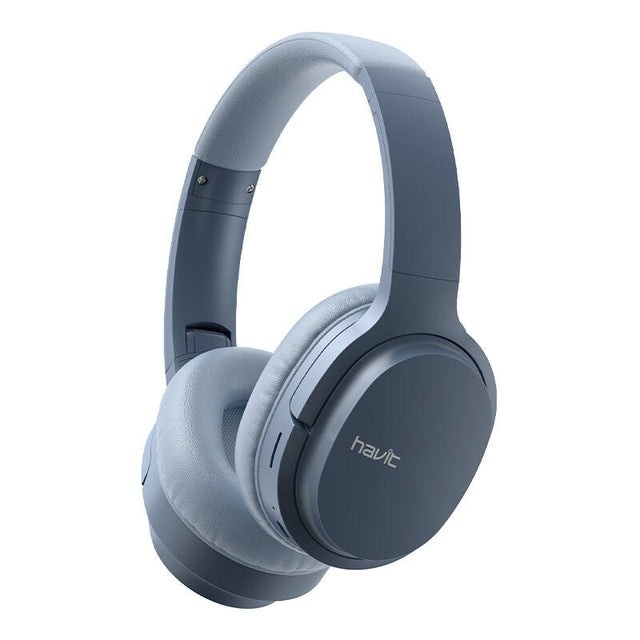 Casti wireless HAVIT I62, Bluetooth 5.3, pliabile 90°, Over-Ear, Albastru