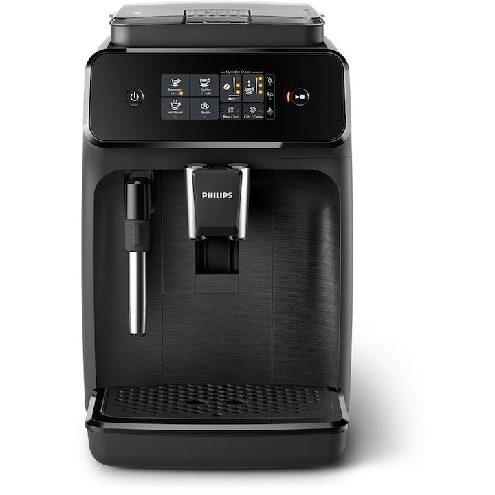 Espressor automat Philips EP1220/00 Series 1000, Spumant manual pentru lapte, Negru - 1 | YEO