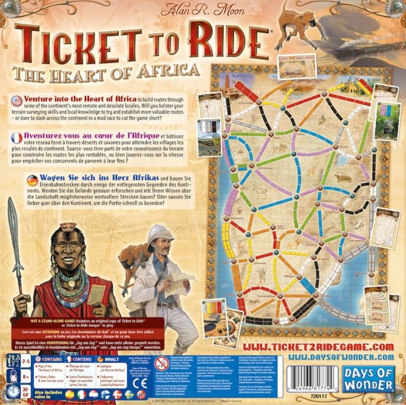 Extensie Asmodee - Ticket to Ride, Map Collection, Heart of Africa, lb. engleza - 1 | YEO