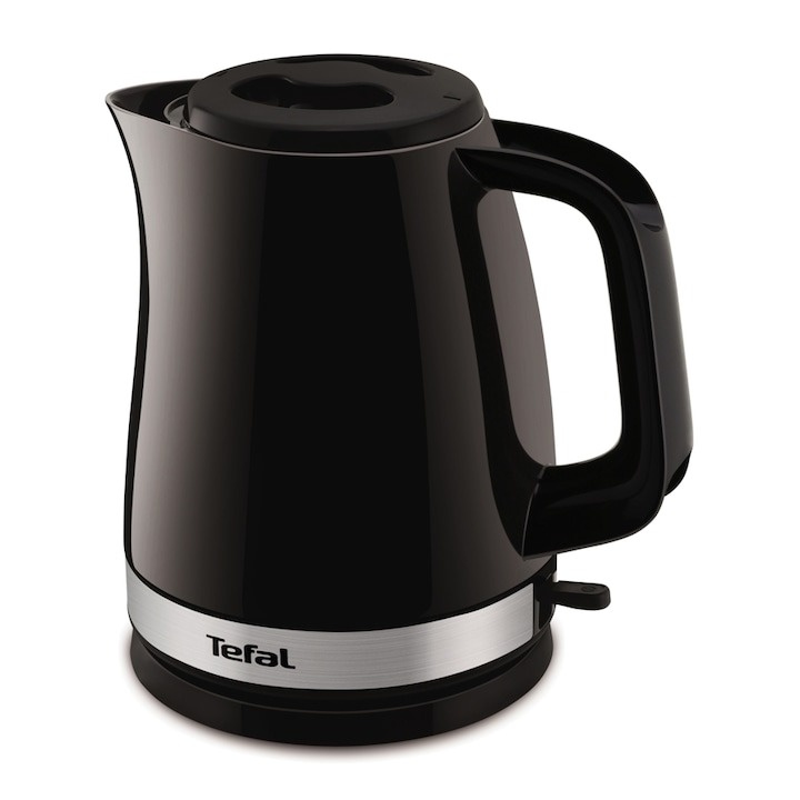 Fierbator Tefal Delfini Plus KO150F, 2400 W, 1.5 l, oprire automata, filtru anti-calcar, baza 360°, negru - 2 | YEO