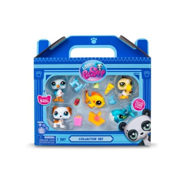 Figurina Collector Set Beach Besties, Littlest Pet Shop, Multicolor