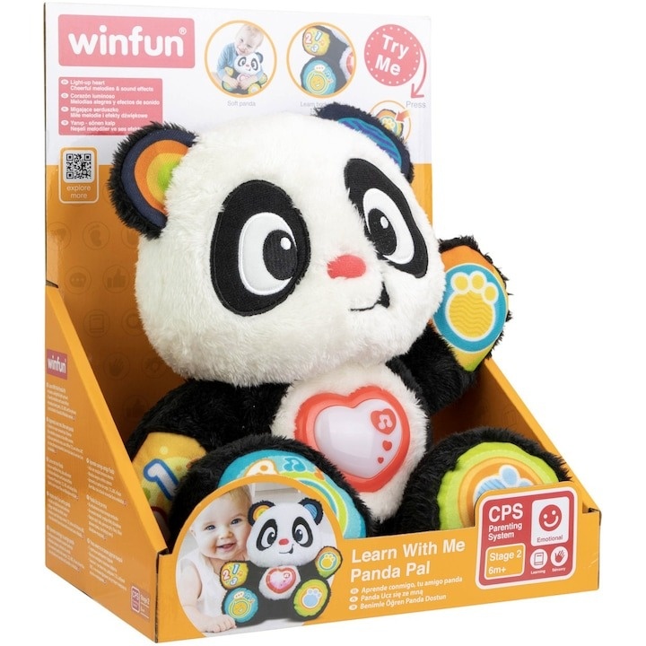 Jucarie interactiva Winfun - Invata impreuna cu ursuletul panda - 2 | YEO