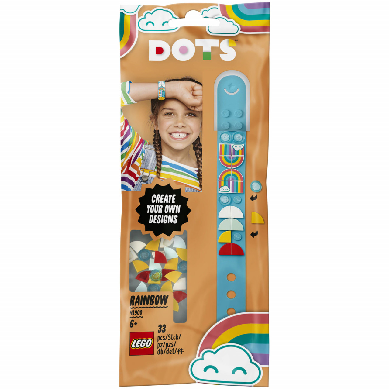 LEGO DOTS - Bratara curcubeu 41900 - 1 | YEO