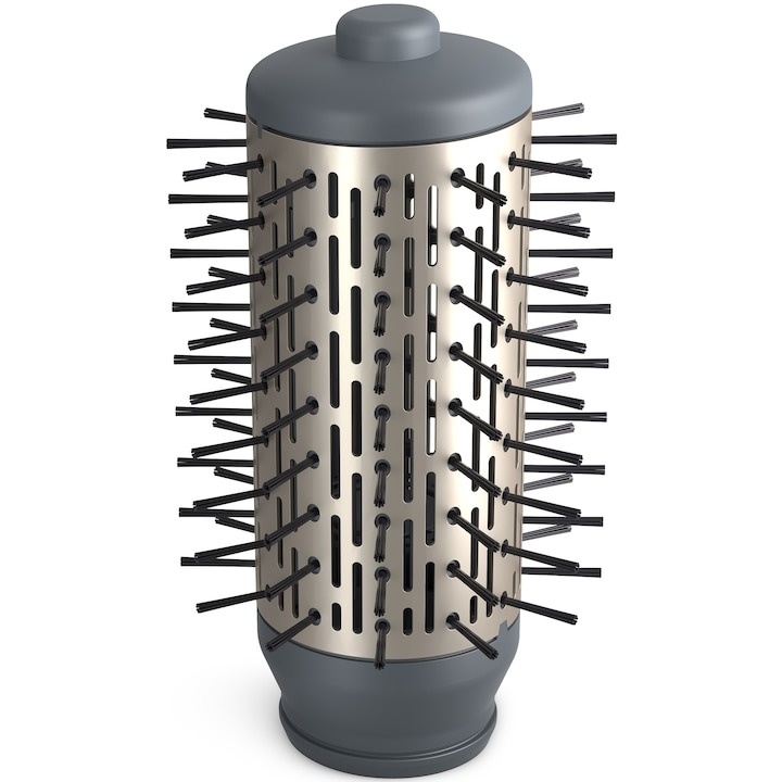Perie rotativa cu aer cald Philips Seria 7000 BHA710/00, 1000W, ingrijire cu ioni, 2 accesorii, setare temperatura de ingrijire, peri naturali, invelis ceramic din turmalina, Alb/crem - 3 | YEO