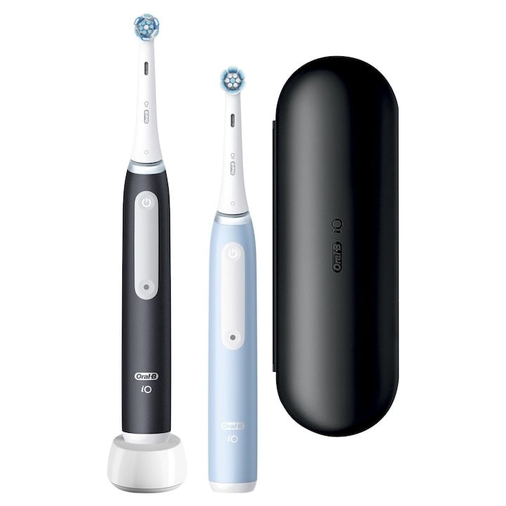 Periute de dinti electrice, Oral-B, iO 3, Negru/Albastru - 1 | YEO