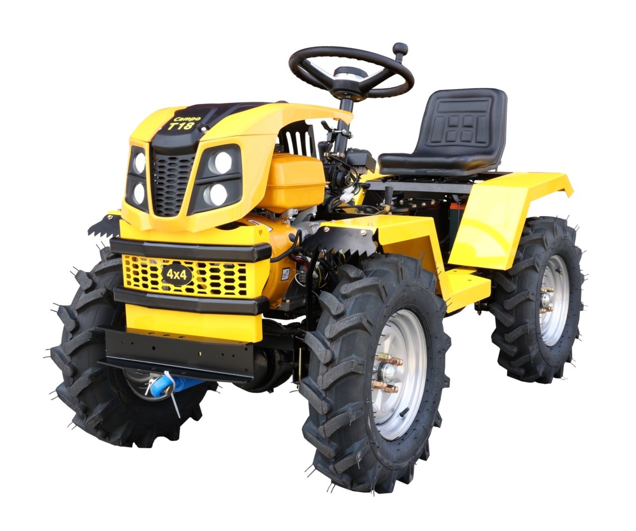 ProGARDEN Campo T18 Minitractor G2.1 4x4, 18CP, benzina, hidraulica fata-spate, roti 6.00-12 - 1 | YEO