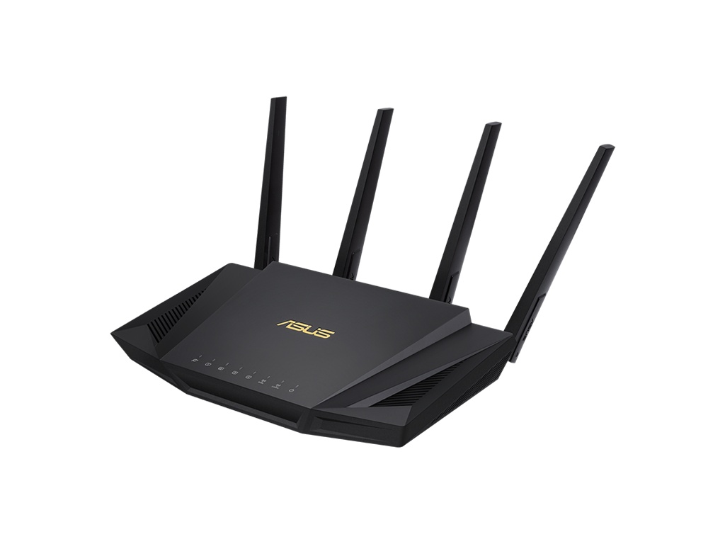 Router wireless ASUS WiFi 6 (802.11ax), AX3000, V2Trend Micro, compat. ASUS AiMesh