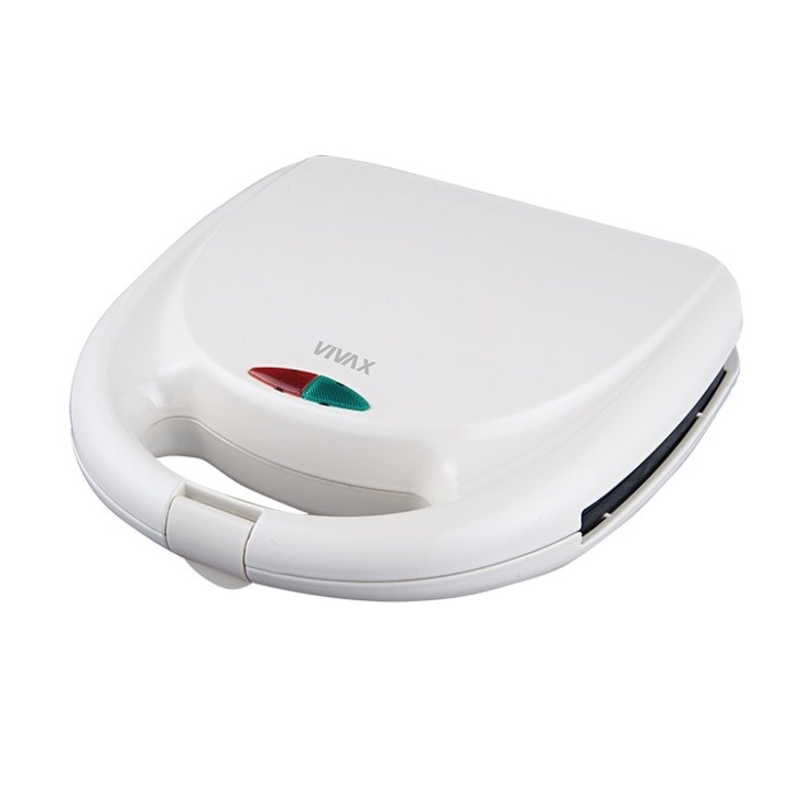 Sandwich maker Vivax TS-7503WH, 750 W, placi neaderente, termostat, Alb