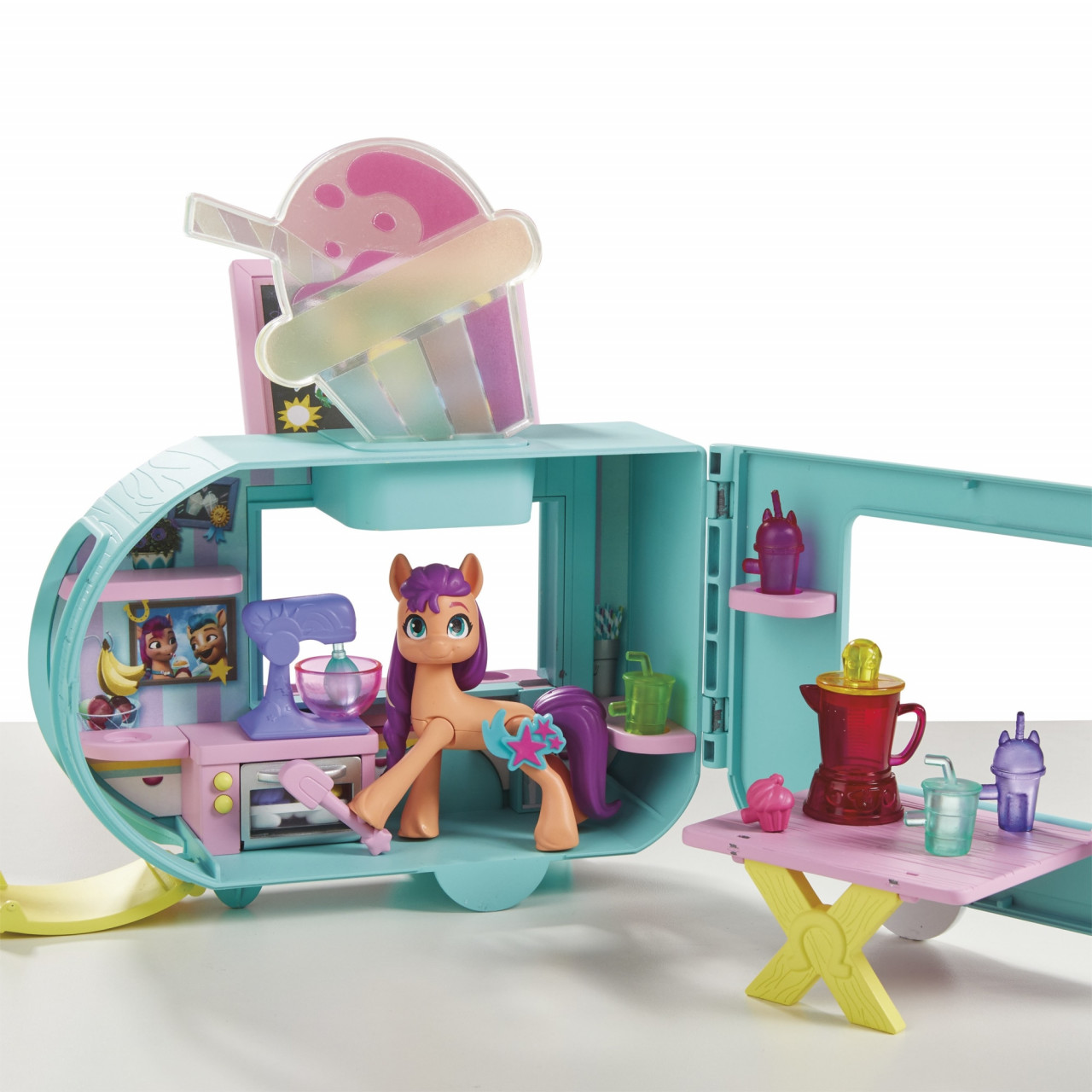 Set de joaca My Little Pony - Smoothie truck, Sunny Starscout - 3 | YEO