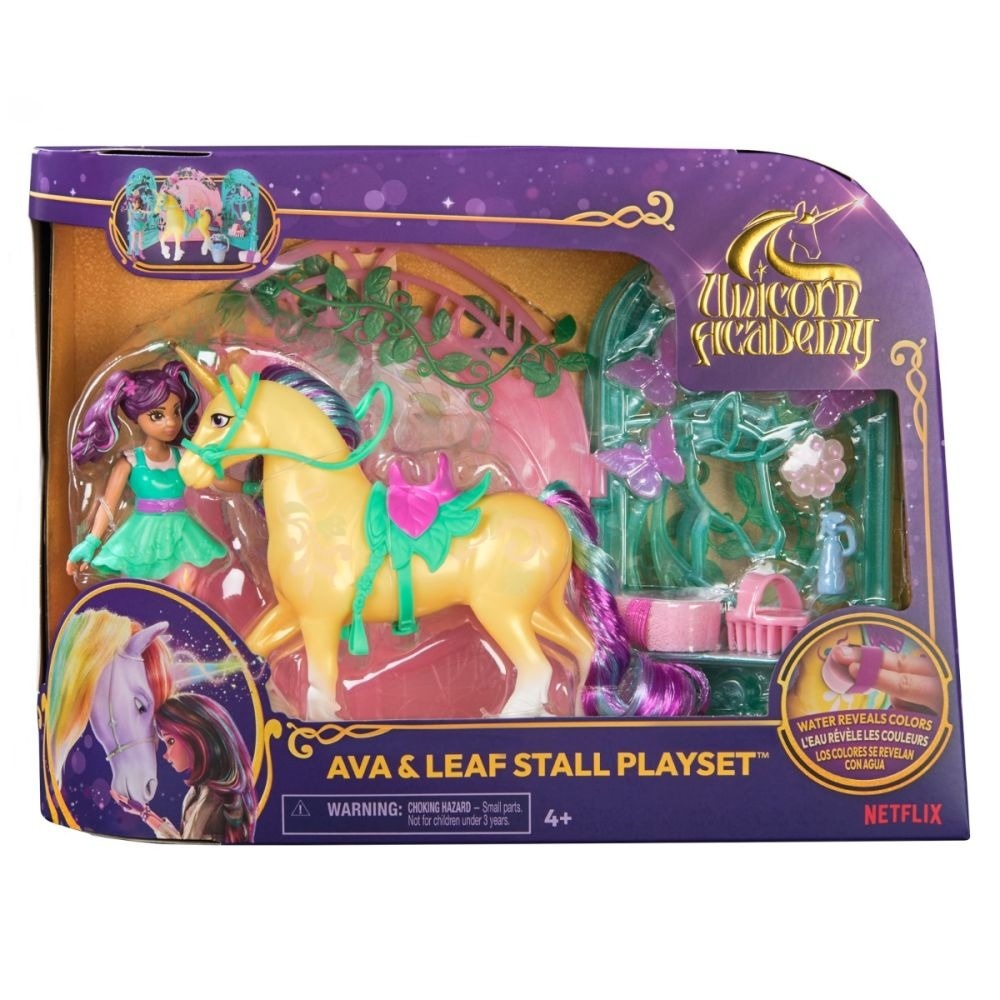 Set de joaca Unicorn Academy - Ava si unicornul Leaf