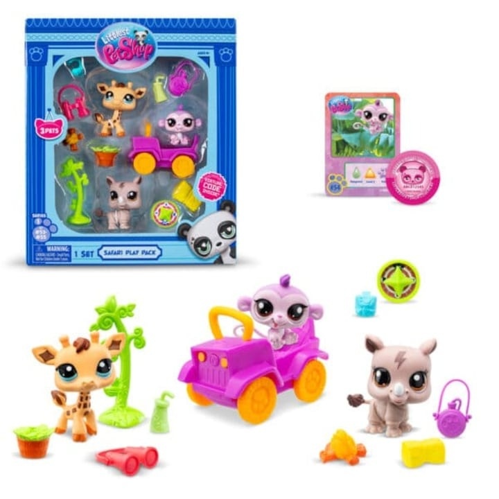 Set Figurine Safari Playpack, Littlest Pet Shop, Multicolor - 1 | YEO