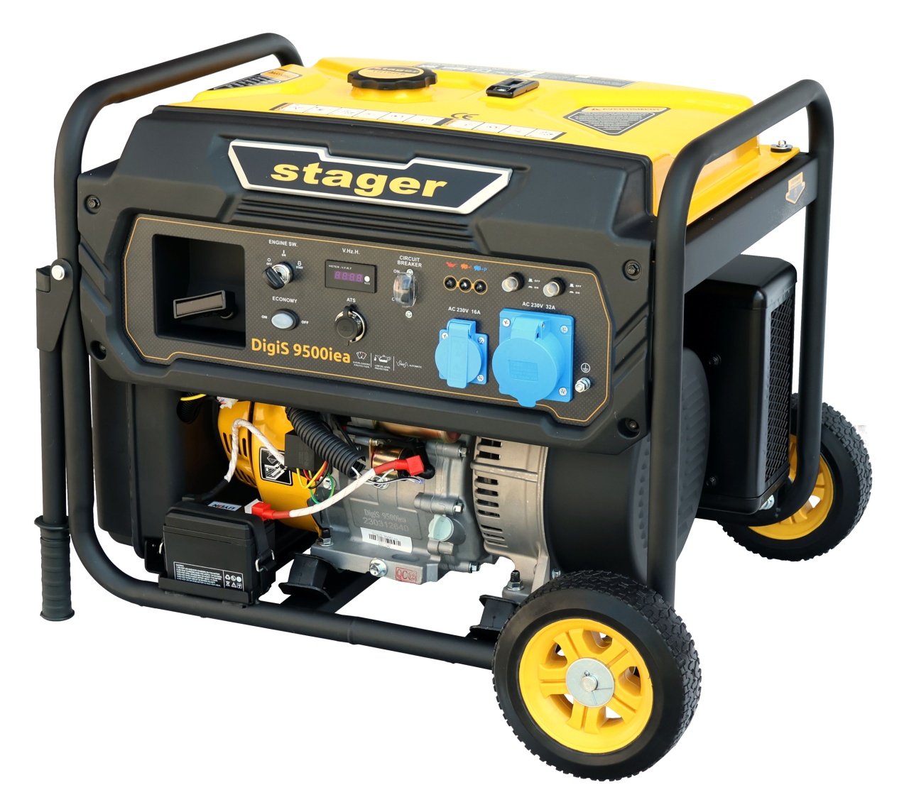 Stager DigiS 9500iea Generator digital invertor open-frame 9.5kW, monofazat, benzina, optional automatizare