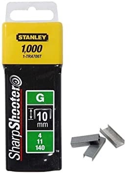 Stanley 1-TRA706T Set 1000 Capse de inalta calitate tip G 4/11/140, 10 mm / 3/8