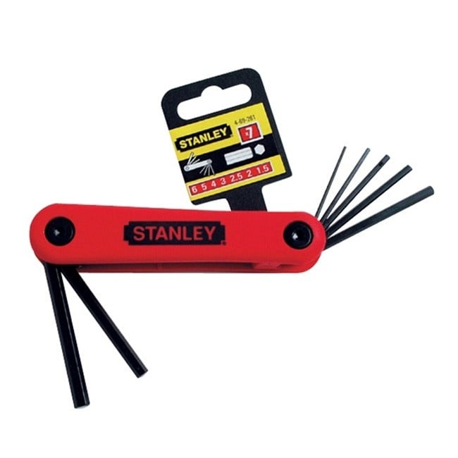 Stanley 4-69-261 Set 7 chei imbus pliabili 1.5, 2, 2.5, 3, 4, 5, 6 mm