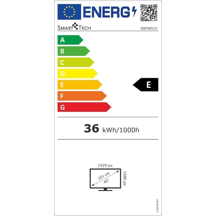 Televizor SmartTech LED 40FW01V, 101 cm, Smart WebOS, Full HD, Clasa E