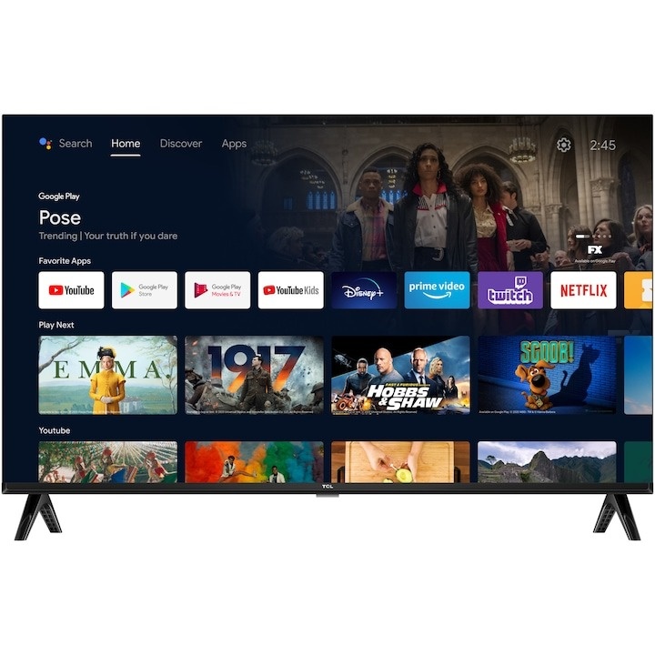 Televizor TCL LED 32S5400AF, 80 cm, Smart Android TV, Full HD - 2 | YEO