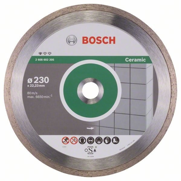 Bosch Disc diamantat Standard for Ceramic 230x22.23x1.6x7mm