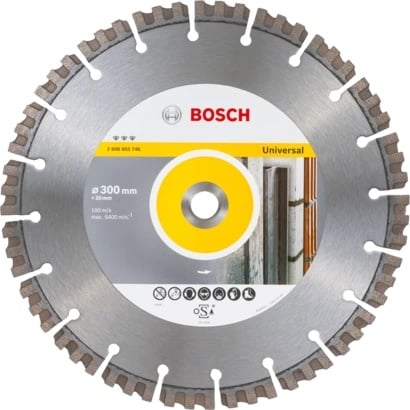 Bosch Disc diamantat universal Best, 300x20x15 mm