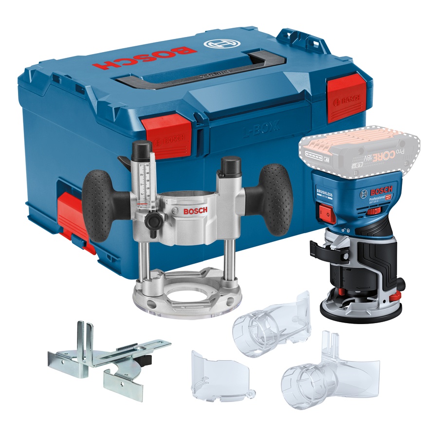 Bosch GKF 18V-8 (solo) Masina de frezat muchii 18V fara acumulator in set + L-Boxx