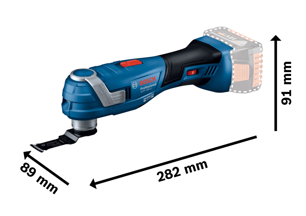 Bosch GOP 185LI Unealta multifunctionala 18V(solo) - 1 | YEO