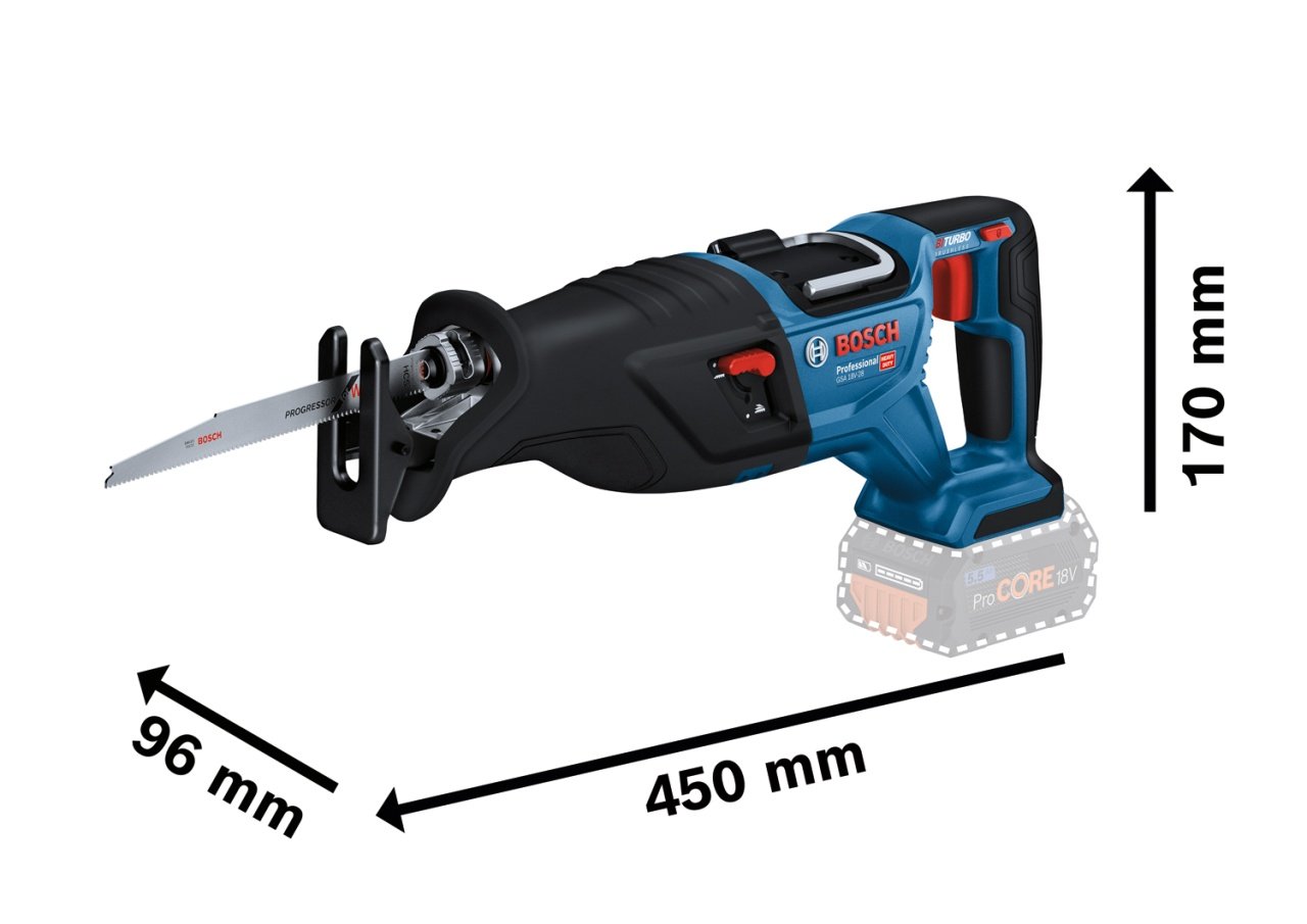 Bosch GSA 185-LI Ferastrau sabie, 1acumulator, 5AH, 28x230mm - 1 | YEO