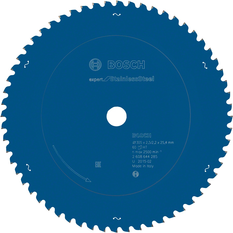 Bosch Panza fierastrau circular Expert for Stainless Steel, 305x25.4x2.5mm, 60T