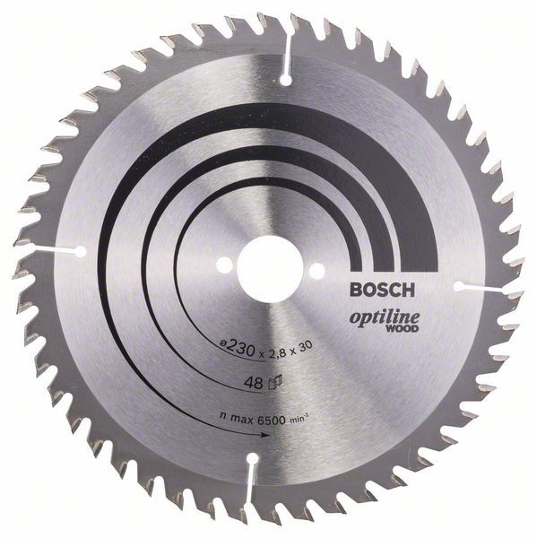 Bosch Panza fierastrau circular Optiline Wood, 230x30x2.8mm, 48T