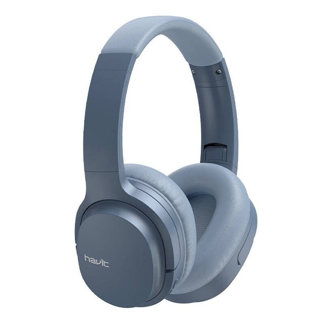 Casti wireless HAVIT I62, Bluetooth 5.3, pliabile 90°, Over-Ear, Albastru - 2 | YEO