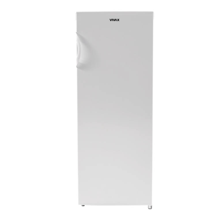 Congelator vertical VIVAX VF-157E W, 160L, Clasa E, Termostat reglabil, Usa reversibila, Suprafata painted metal, 5 cutii depozitare, H 142 cm, Alb