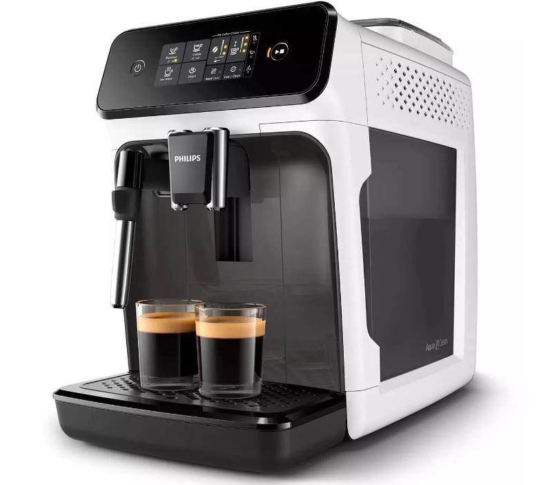 Espressor Automat Philips EP1223/00 Seria 1200 1500W 15bar Sistem Clasic De Spumare, 2 Bauturi Rasnita Ceramica, Alb - 2 | YEO