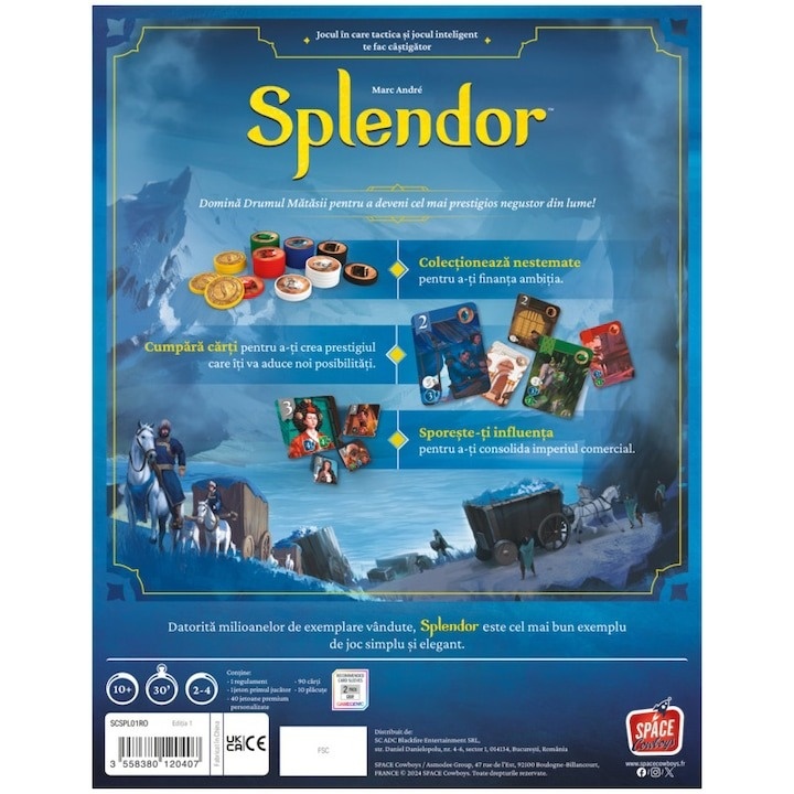 Joc Asmodee - Splendor, lb. romana - 1 | YEO