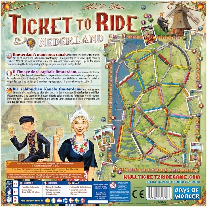 Joc Asmodee - Ticket to Ride, Map Collection, Netherlands, lb. engleza - 2 | YEO