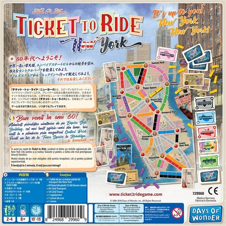 Joc Asmodee - Ticket to Ride New York, lb. romana - 2 | YEO