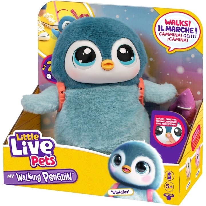 Jucarie interactiva Little Live Pets - My Pet, Pinguinul Waddles - 2 | YEO