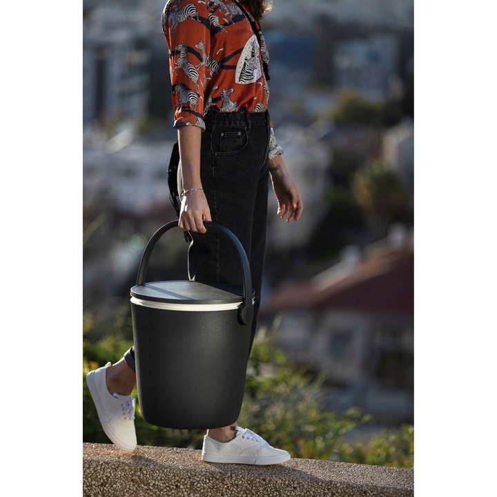 Lada frigorifica pentru bauturi Keter Go Bar, plastic, 38 x 38 x 37-60 cm, Antracit - 3 | YEO